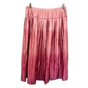 Lafayette 148 pleated midi ombré skirt size 12